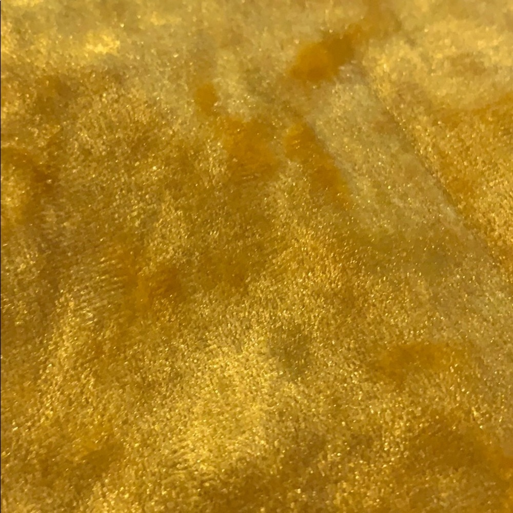 14th & Union Velvet Back Bow Mock Neck Top Yellow - Picture 6 of 8